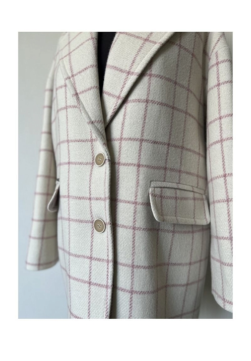 Пальто – пиджак укороченное серое