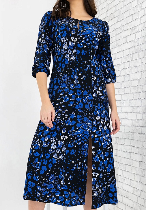 Платье 19655ДР плательная ткань Бруно принт Пантера
